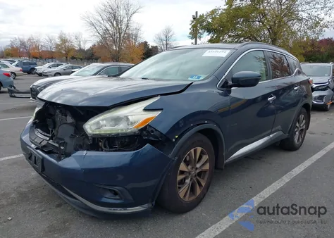 2016 Nissan Murano Sv из США, поврежденный, VIN 5N1AZ2MH3GN121555